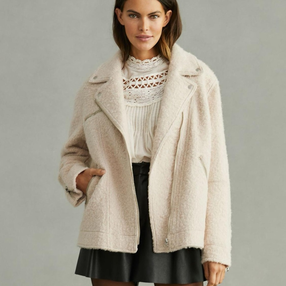 Anthropologie Longline Moto Jacket